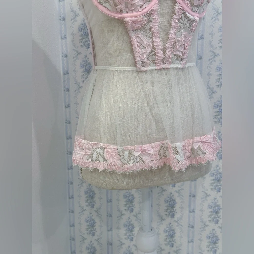 Victoria's Secret Designer babydoll bustier cami top - Picture 3 of 7